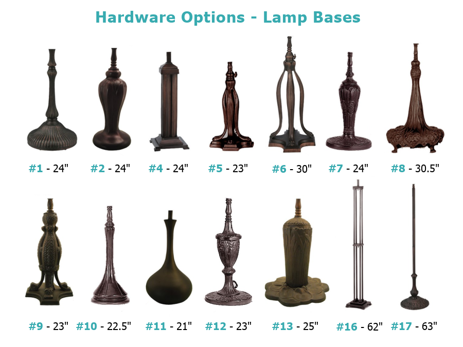Jamie Barthel hardware options lamp bases
